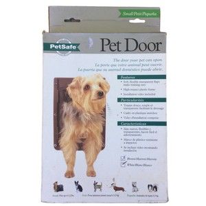 Pet Safe Pet Door Small Pets Up To 12 lbs   (Brown)